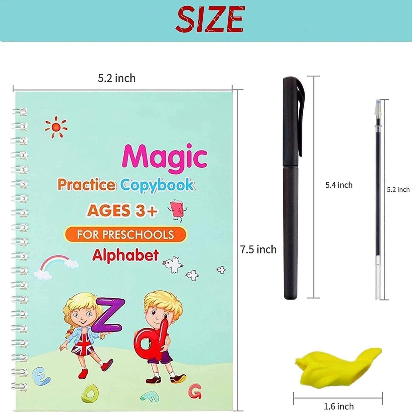 Reusable Grooved Handwriting Workbook for Kids