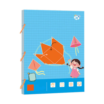 ⏰Last Day Promotion 49% OFF👶✨Pull String 3D Geometry Learning Book