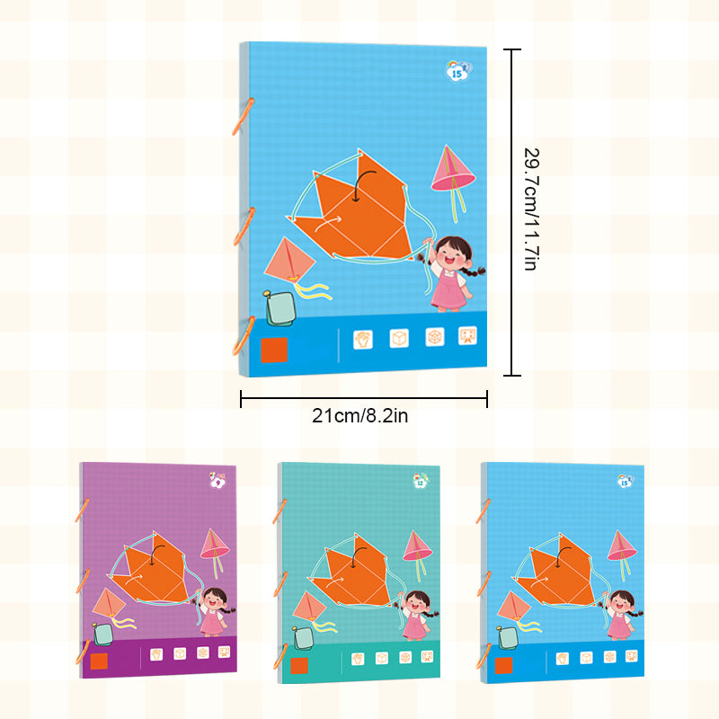 ⏰Last Day Promotion 49% OFF👶✨Pull String 3D Geometry Learning Book