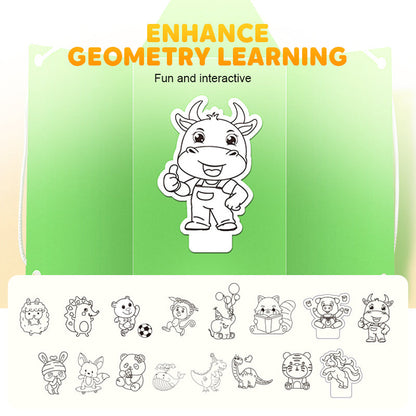 ⏰Last Day Promotion 49% OFF👶✨Pull String 3D Geometry Learning Book