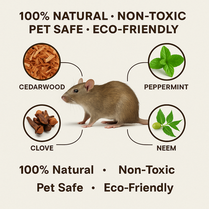 Rat Control - Rat Repellent Spray | BUY 1 GET 2 FREE!