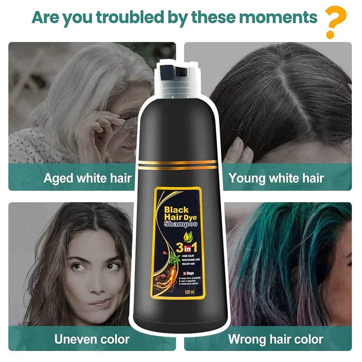 Triple Action Black Hair Dye Shampoo