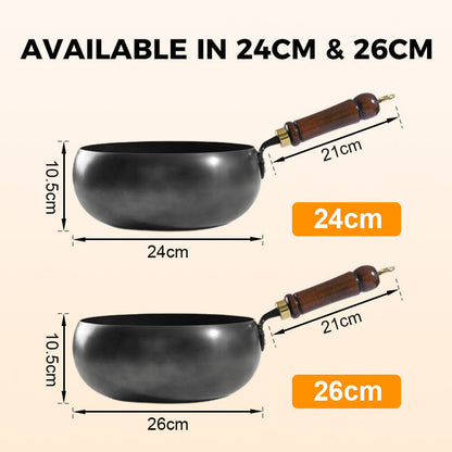 Uncoated Thick Iron Pot