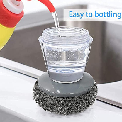 2 in 1 Liquid Soap Dispensing Palm Brush
