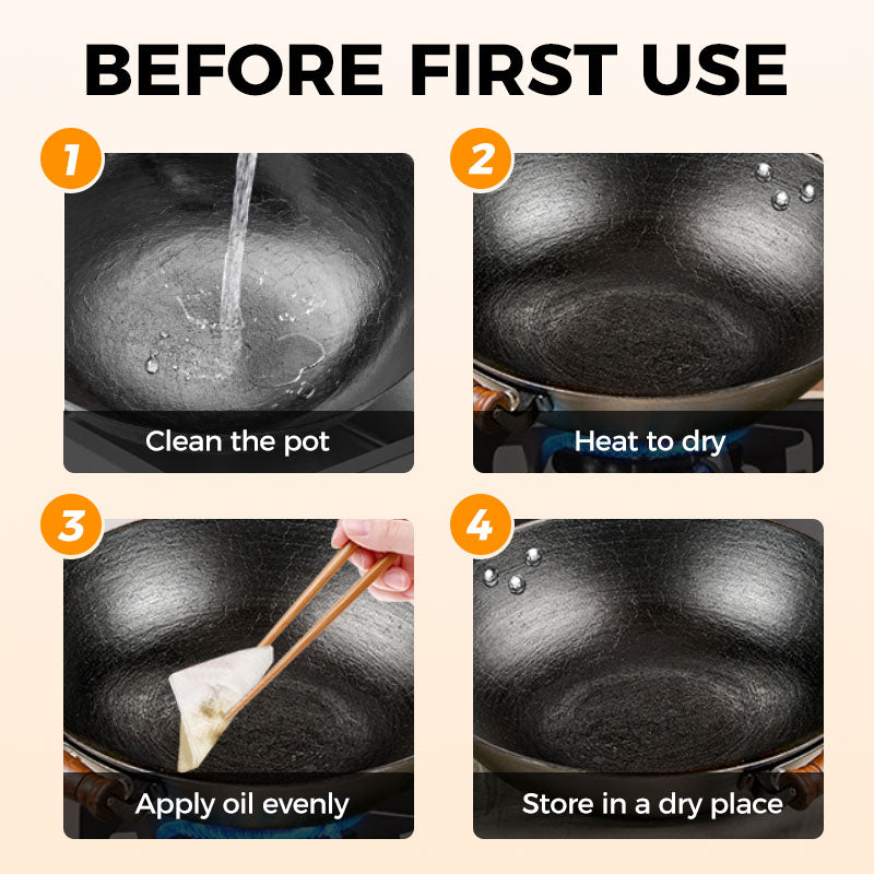 Uncoated Thick Iron Pot