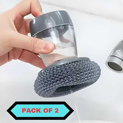 2 in 1 Liquid Soap Dispensing Palm Brush
