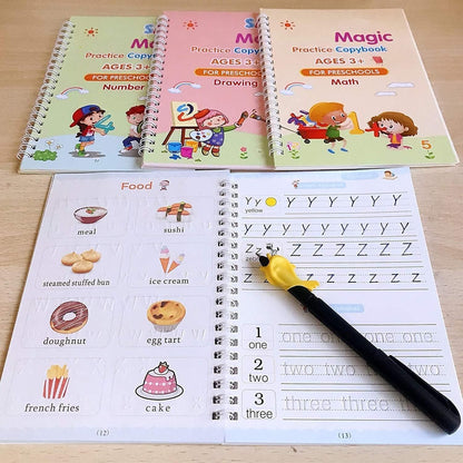Reusable Grooved Handwriting Workbook for Kids