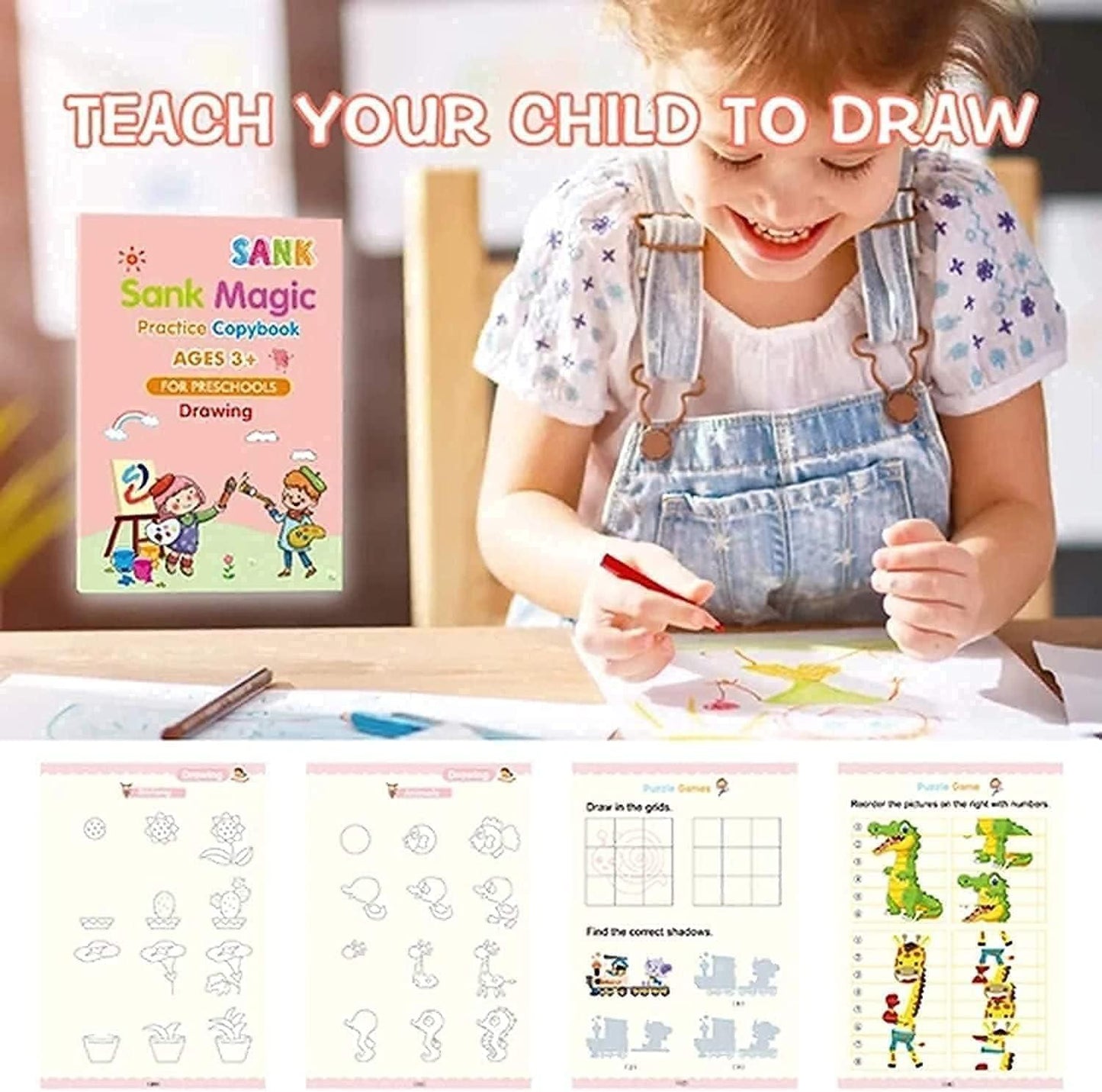 Reusable Grooved Handwriting Workbook for Kids