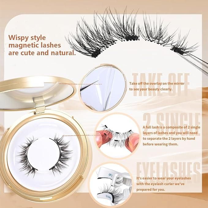 Magnetic Eyelashes Set (with Free Applicator)
