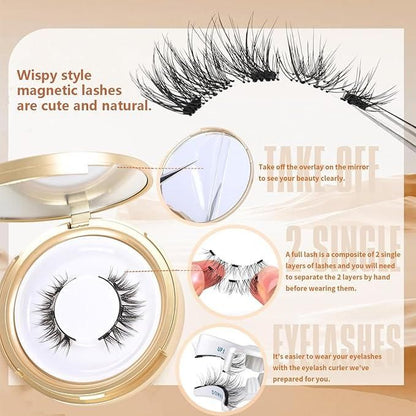 Magnetic Eyelashes Set (with Free Applicator)