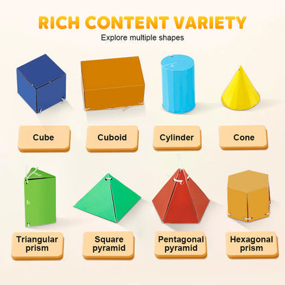 ⏰Last Day Promotion 49% OFF👶✨Pull String 3D Geometry Learning Book