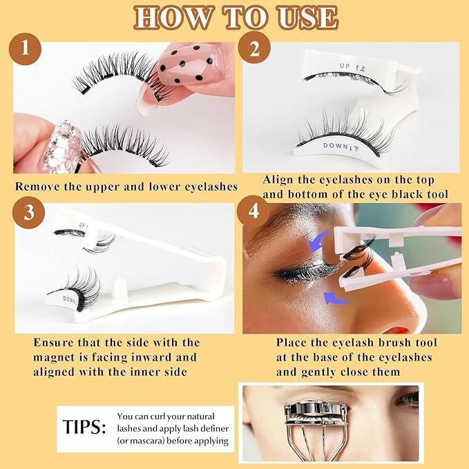 Magnetic Eyelashes Set (with Free Applicator)