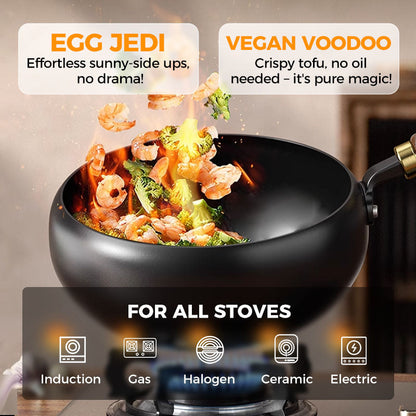 Uncoated Thick Iron Pot