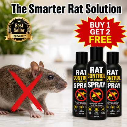 Rat Control - Rat Repellent Spray | BUY 1 GET 2 FREE!