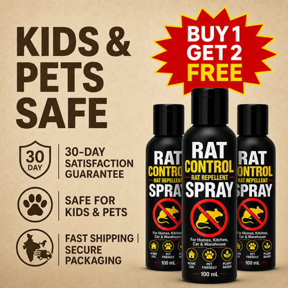 Rat Control - Rat Repellent Spray | BUY 1 GET 2 FREE!