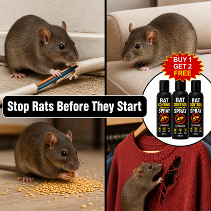 Rat Control - Rat Repellent Spray | BUY 1 GET 2 FREE!