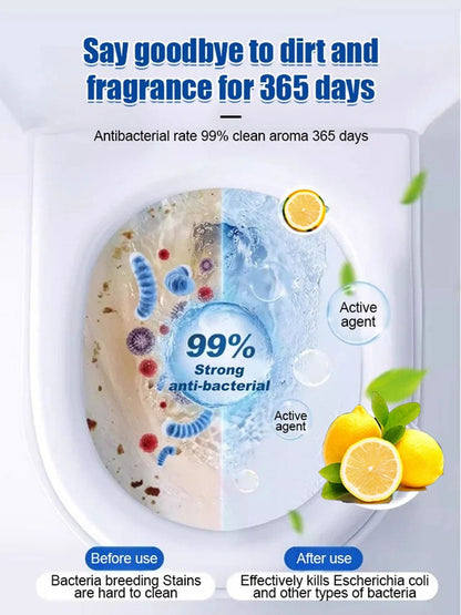 🔥BUY 2 GET 3 FREE🔥Lemon Scent Toilet Bowl Cleaner Tablets
