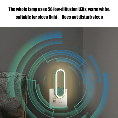 Latest Frequency Conversion Ultrasonic Mosquito Killer with LED Sleeping Light